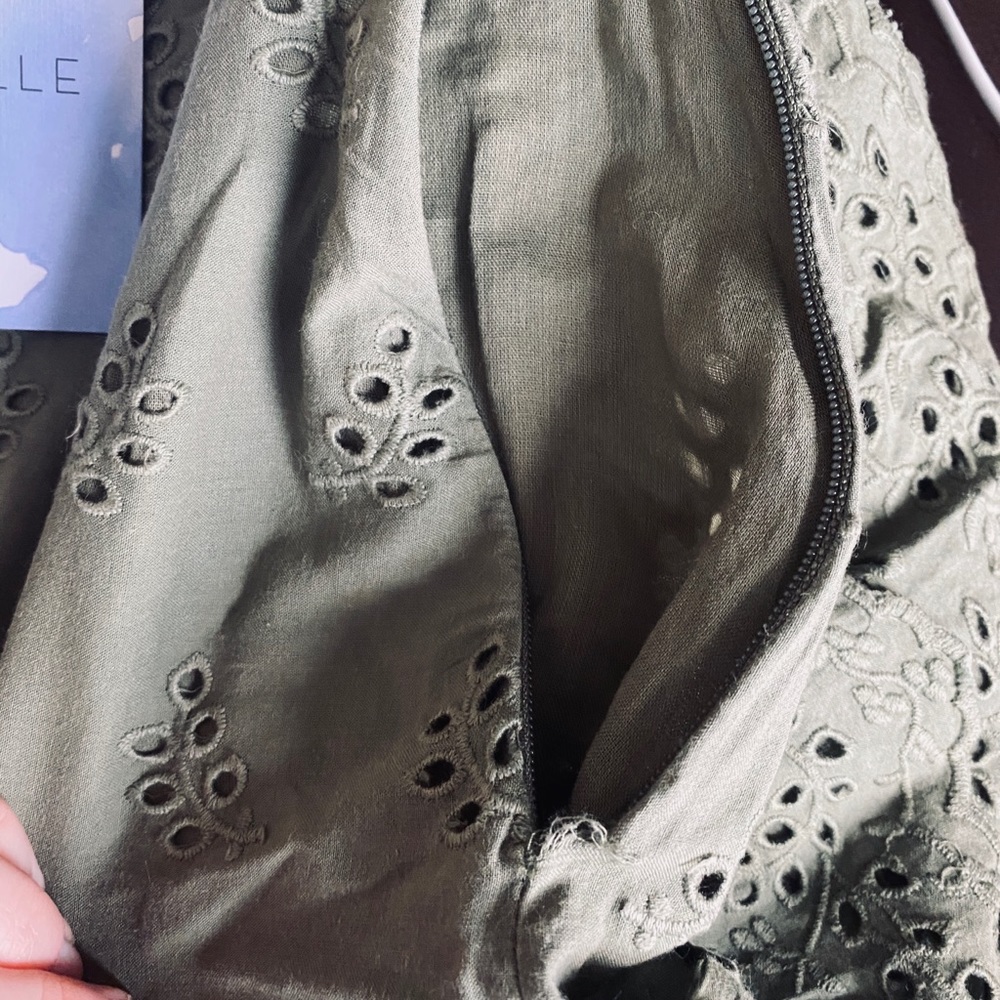 Majorelle Mini Dress Revolve Eyelet Ruffle NWT XXS - Picture 5 of 5